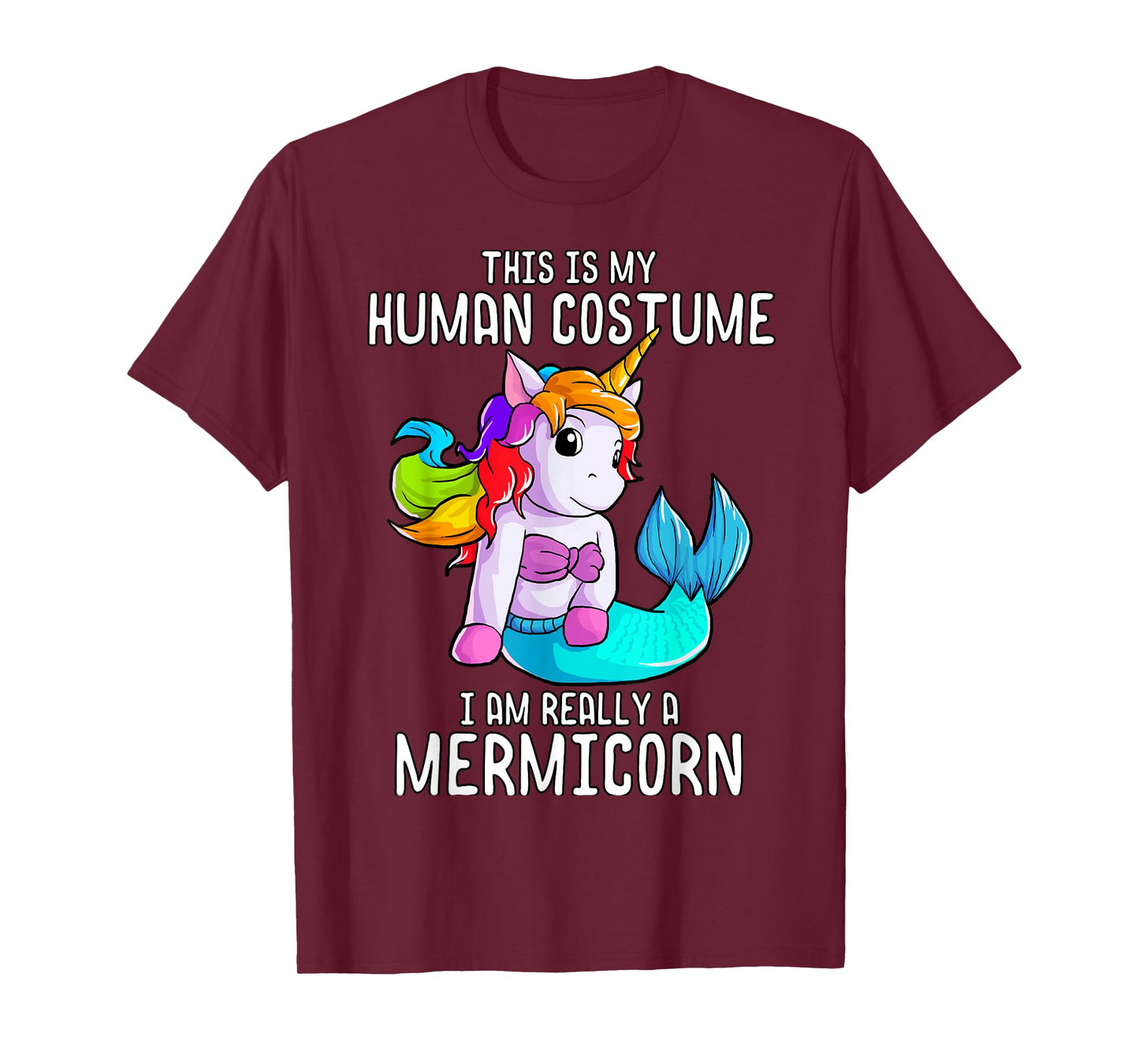 Halloween Costume Mermaid Unicorn Mermicorn Costume T-Shirt