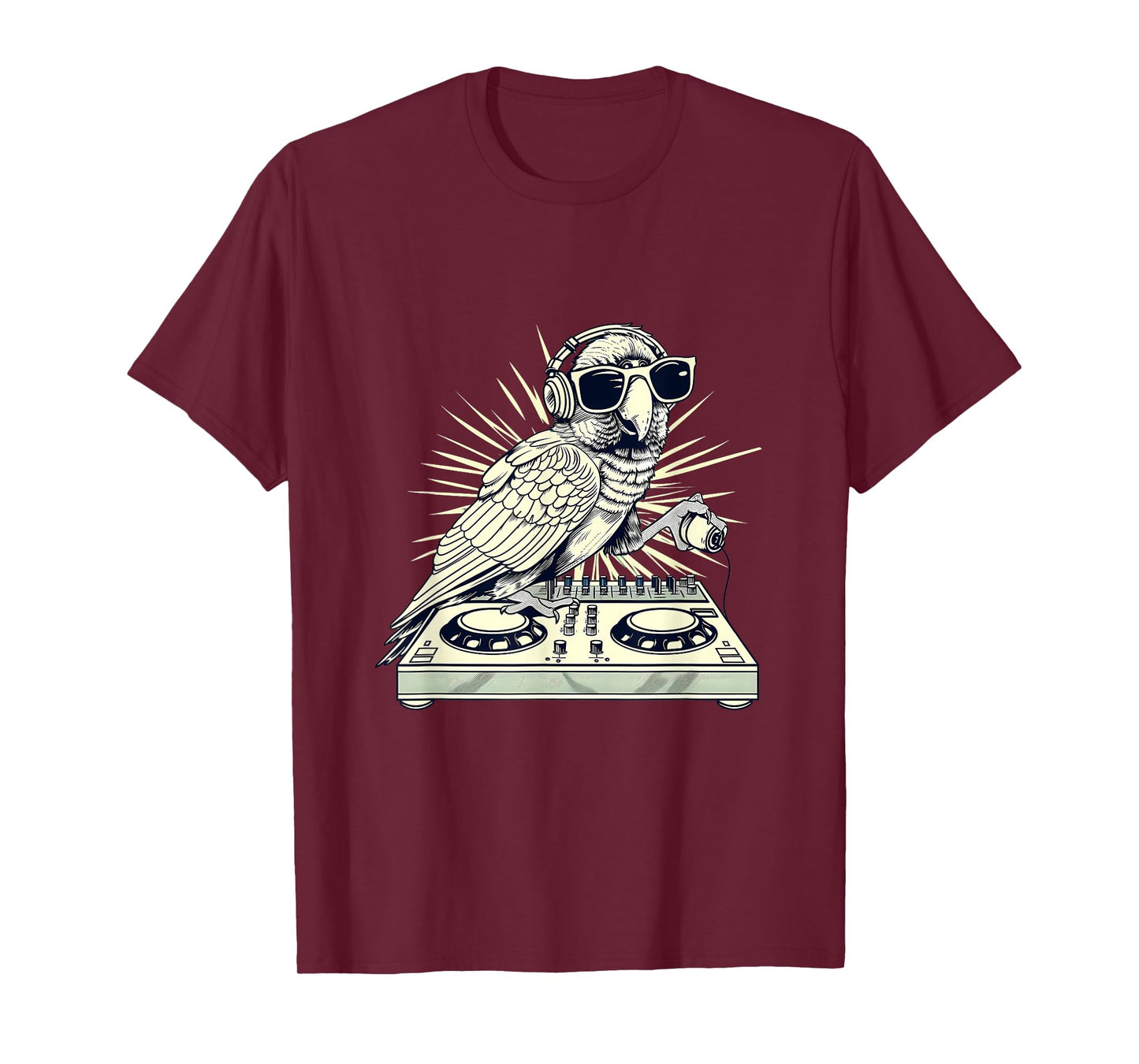 Parrot DJ Turntable DJ Parrot Bird EDM House Music Producer T-Shirt