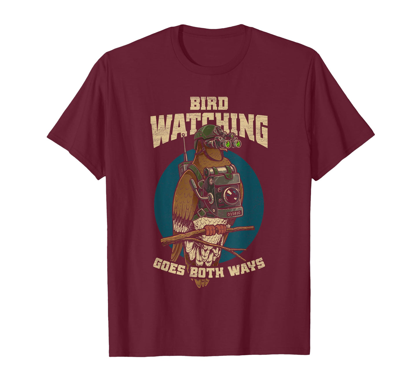 Funny Birds Not Real Shirt Bird Watching Goes Both Ways T-Shirt
