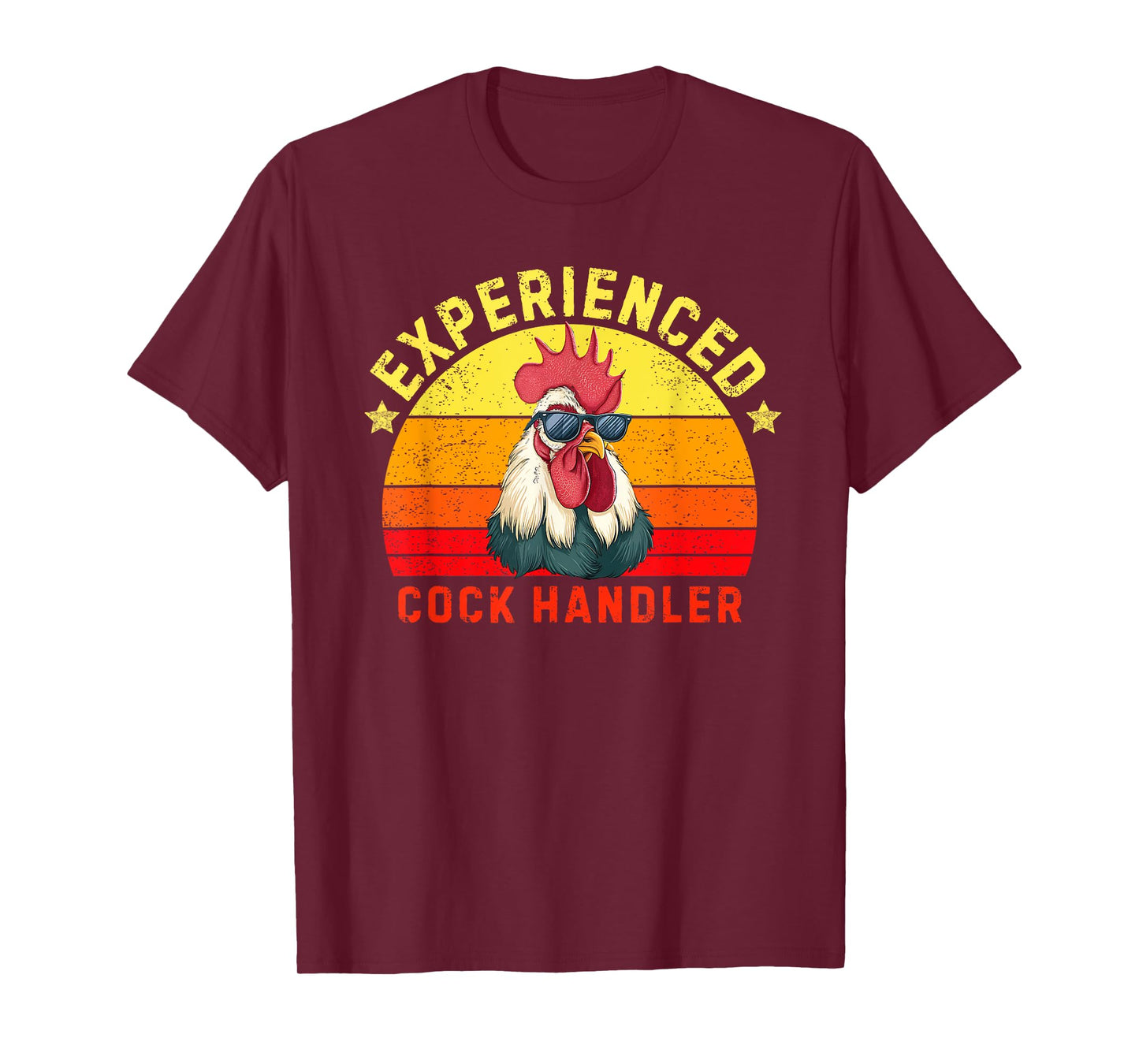 Experienced Cock Handler Funny Chicken Rooster Adult Meme T-Shirt