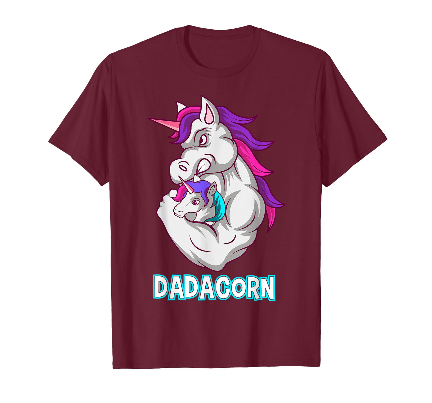 Dadacorn Unicorn Fitness Dad Baby T-Shirt