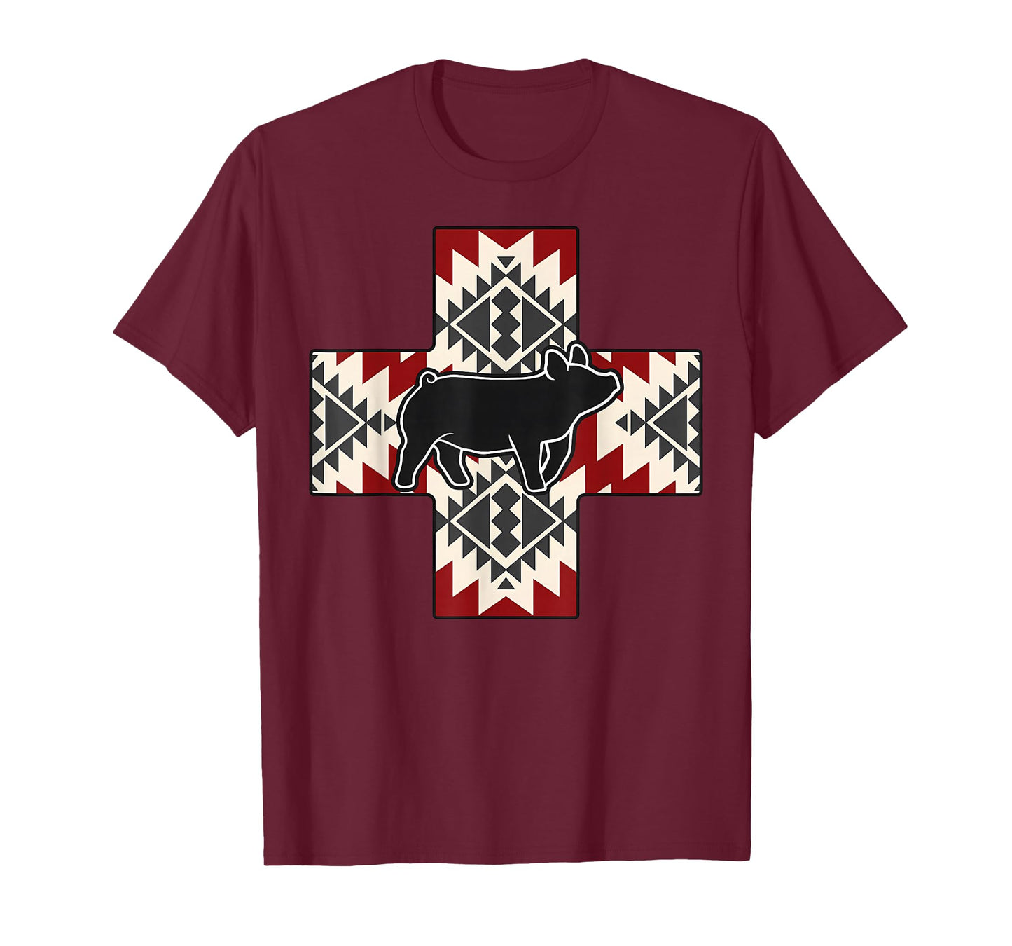 Aztec Show Pig Livestock Pig Breeder Stock Show Mom Pig T-Shirt