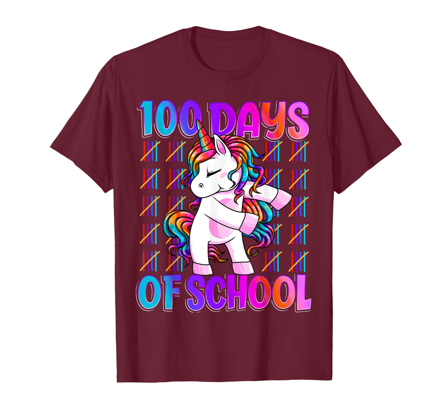 100 Magical Day of School And Still Awesome 100 Days Smarter Unicorn Kids School Shirt Black Unisex-Kids T-Shirt Small