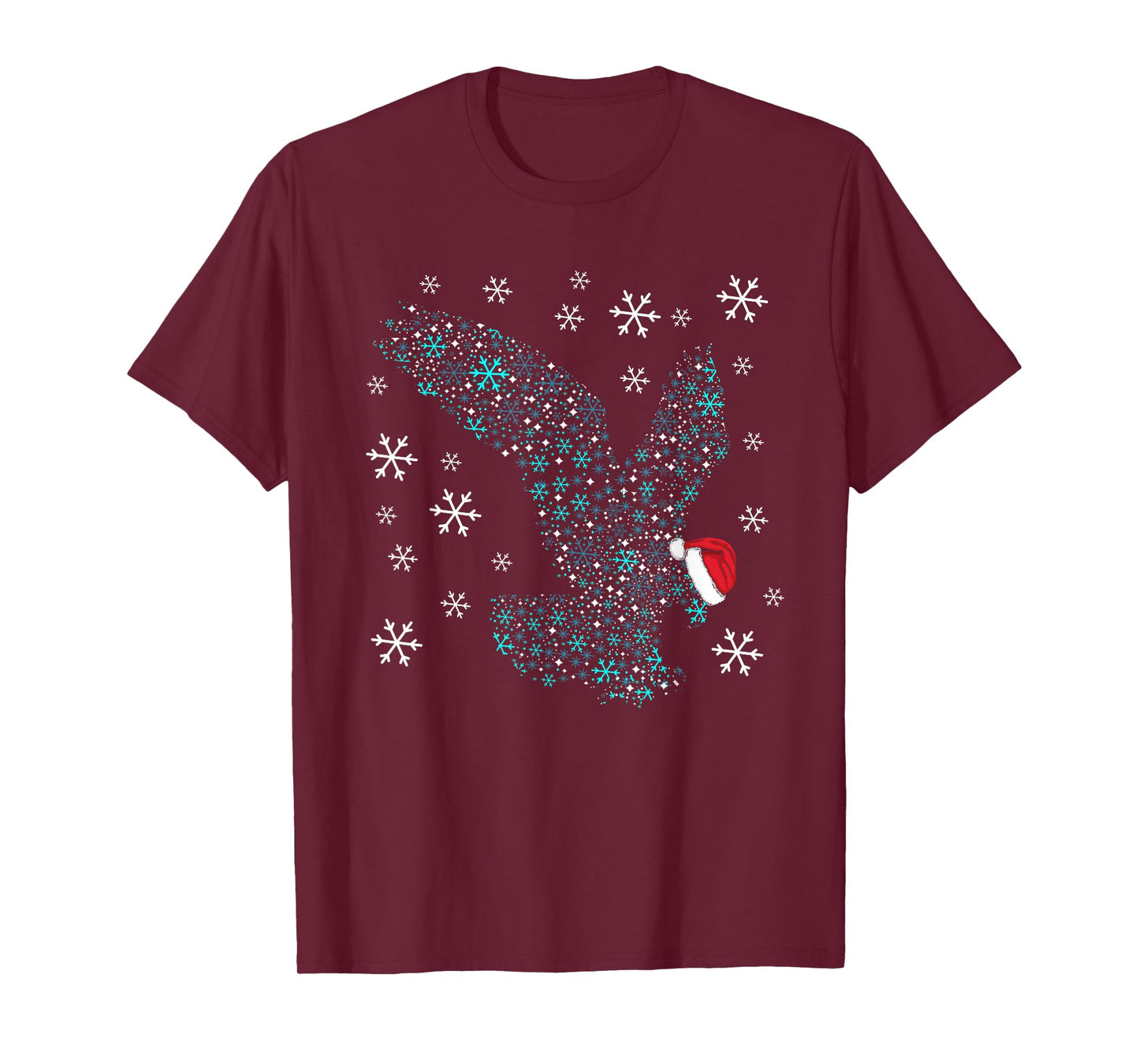 Funny Eagles Christmas Costume Eagle Santa XMAS Humor T-Shirt