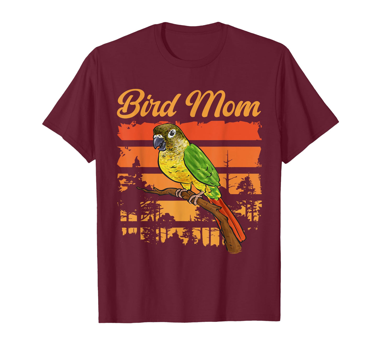 Green Cheeked Conure Parrot Bird Mom T-Shirt
