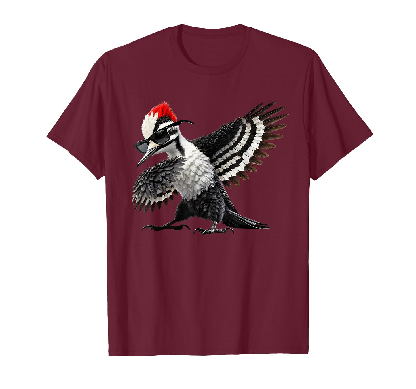 Dabbing Pileated Woodpecker Bird Watcher Lover Birding T-Shirt