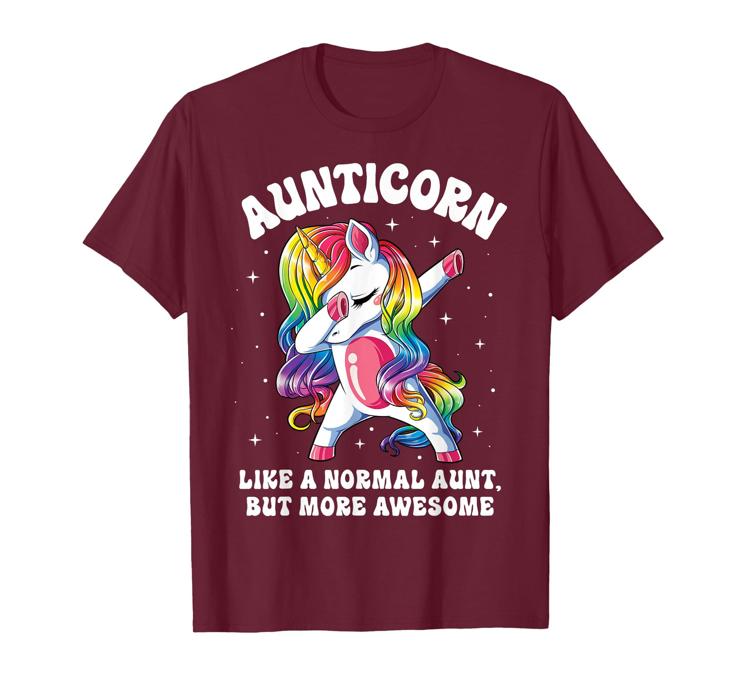 Aunticorn Like Normal Aunt But More Awesome Dabbing Unicorn T-Shirt