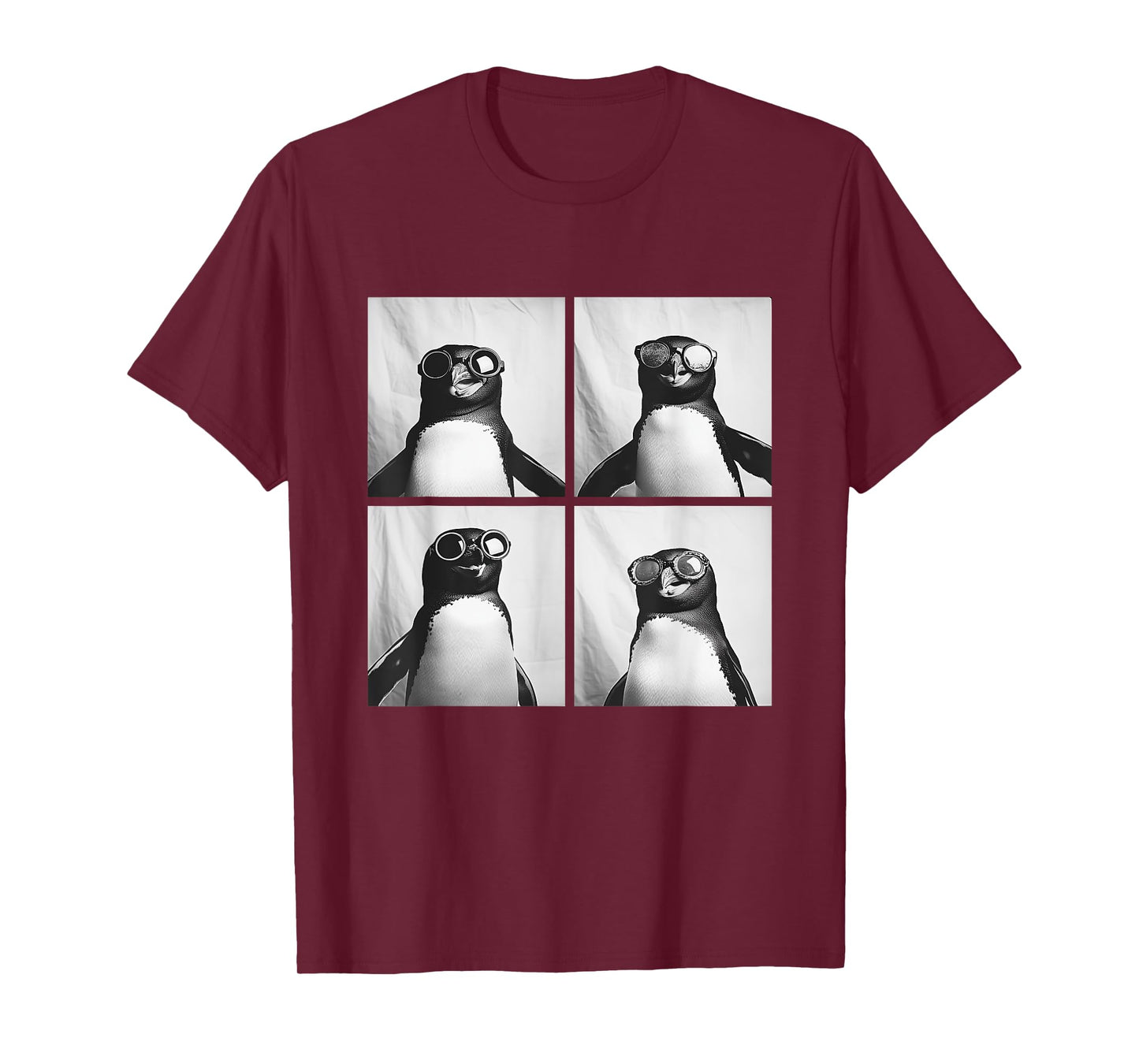 Funny Penguins with Sunglasses Cool Birds Animals Humor Meme T-Shirt