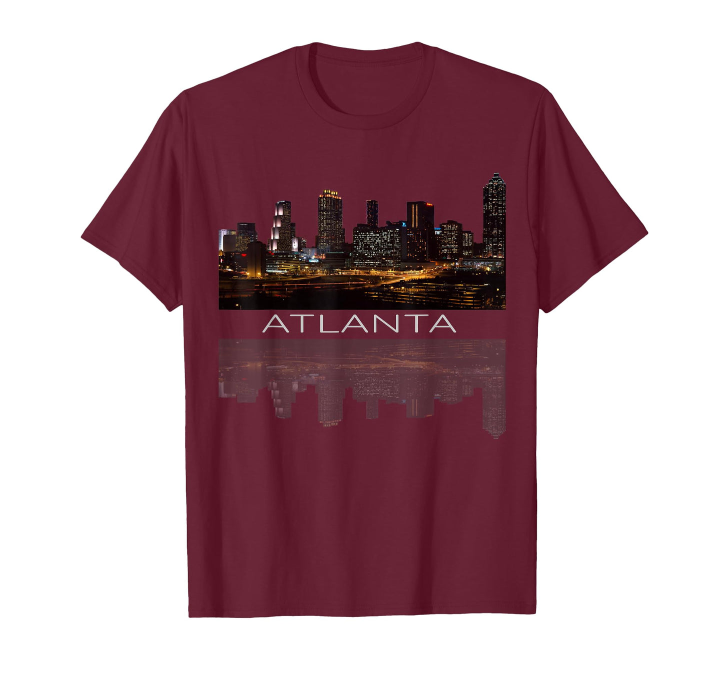 City of Atlanta Nightlife Georgia Skyline Cityscape Love ATL T-Shirt