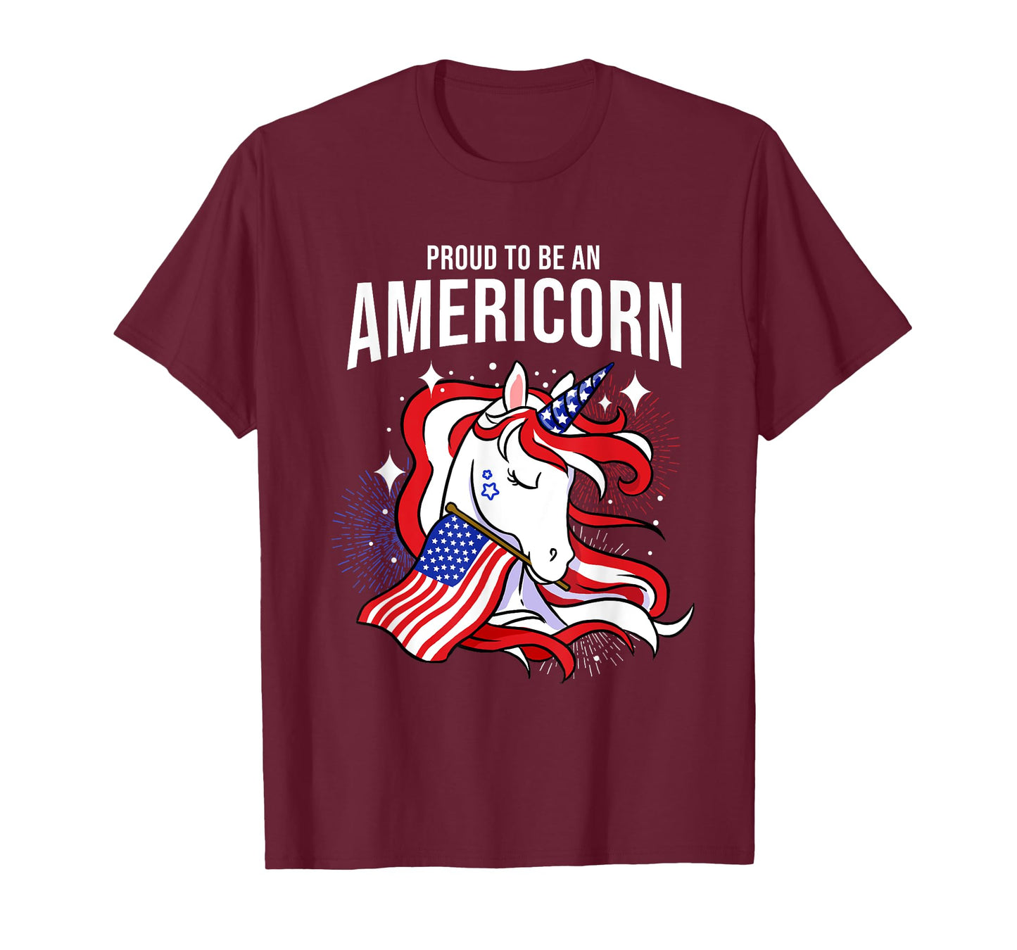 Proud To Be An Americorn Fourth Of July T-Shirt