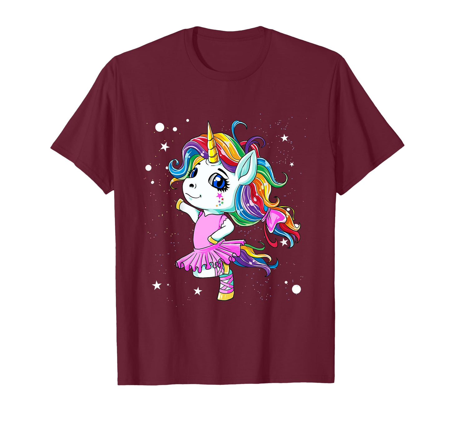 Rainbow Ballet Dancer Unicorn T-Shirt