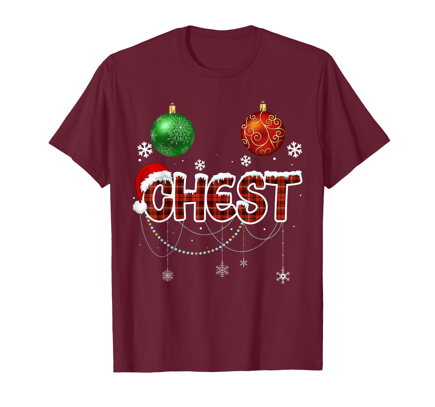 Chest Nuts Matching Chestnuts Funny Christmas Couples Nuts T-Shirt