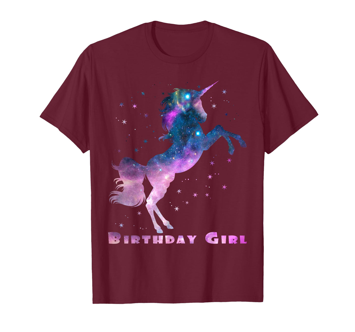 Space Unicorn Birthday Girl Galaxy Unicorn Cute Teens Kids T-Shirt