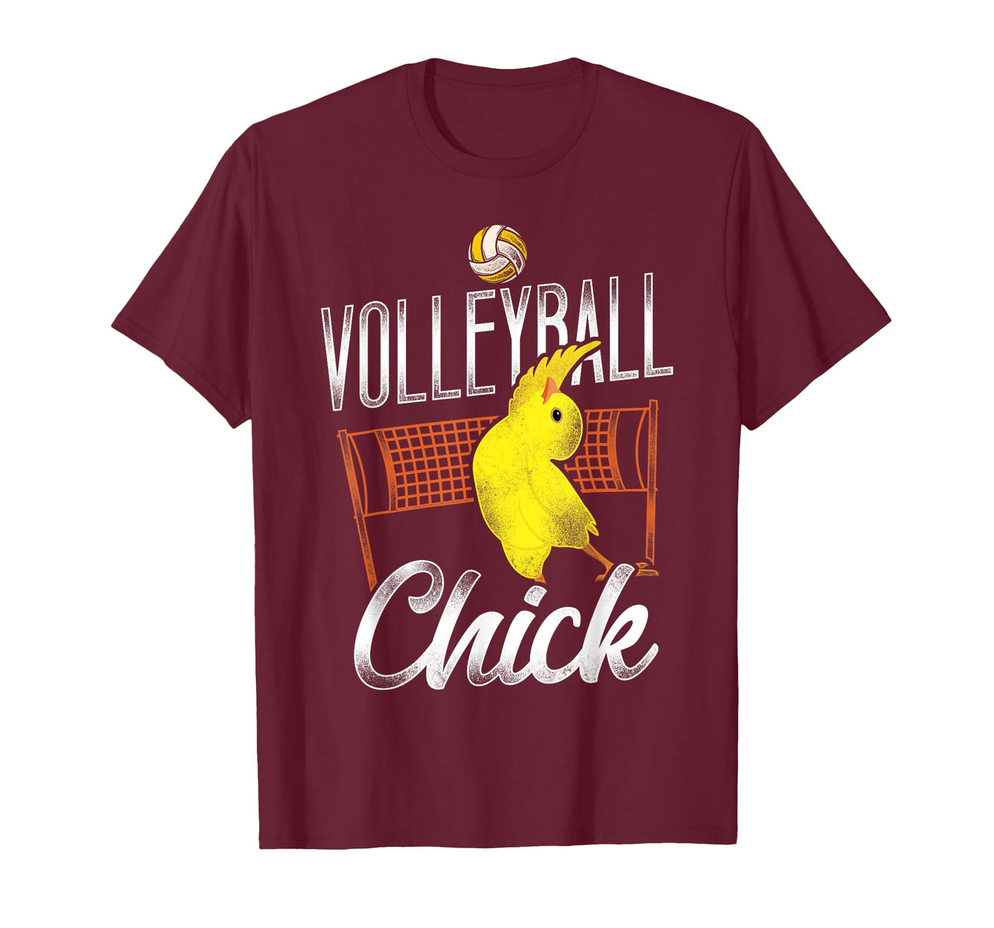 Volleyball Player Team Chicken Vintage Volleyball Chick T-Shirt