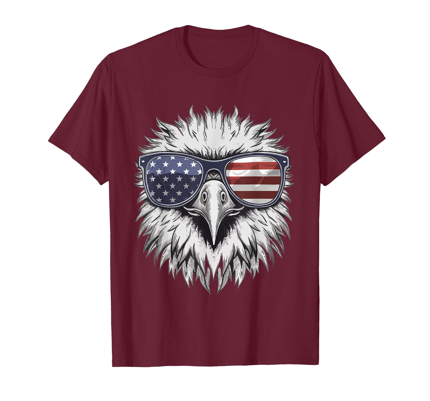 Bald Eagle Proud Patriotic American US Flag 4th Of July T-Shirt