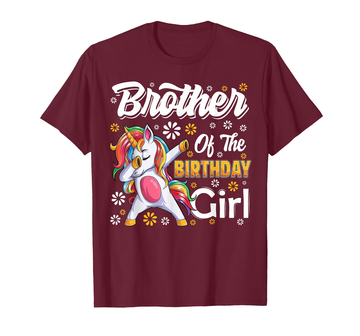 awesome dabbing unicorn birthday Brother Family Matching T-Shirt