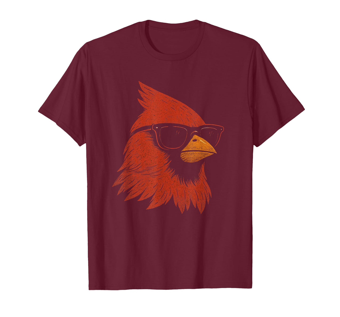 Cool Cardinal Sunglasses Retro Vintage Birdwatching Redbird T-Shirt