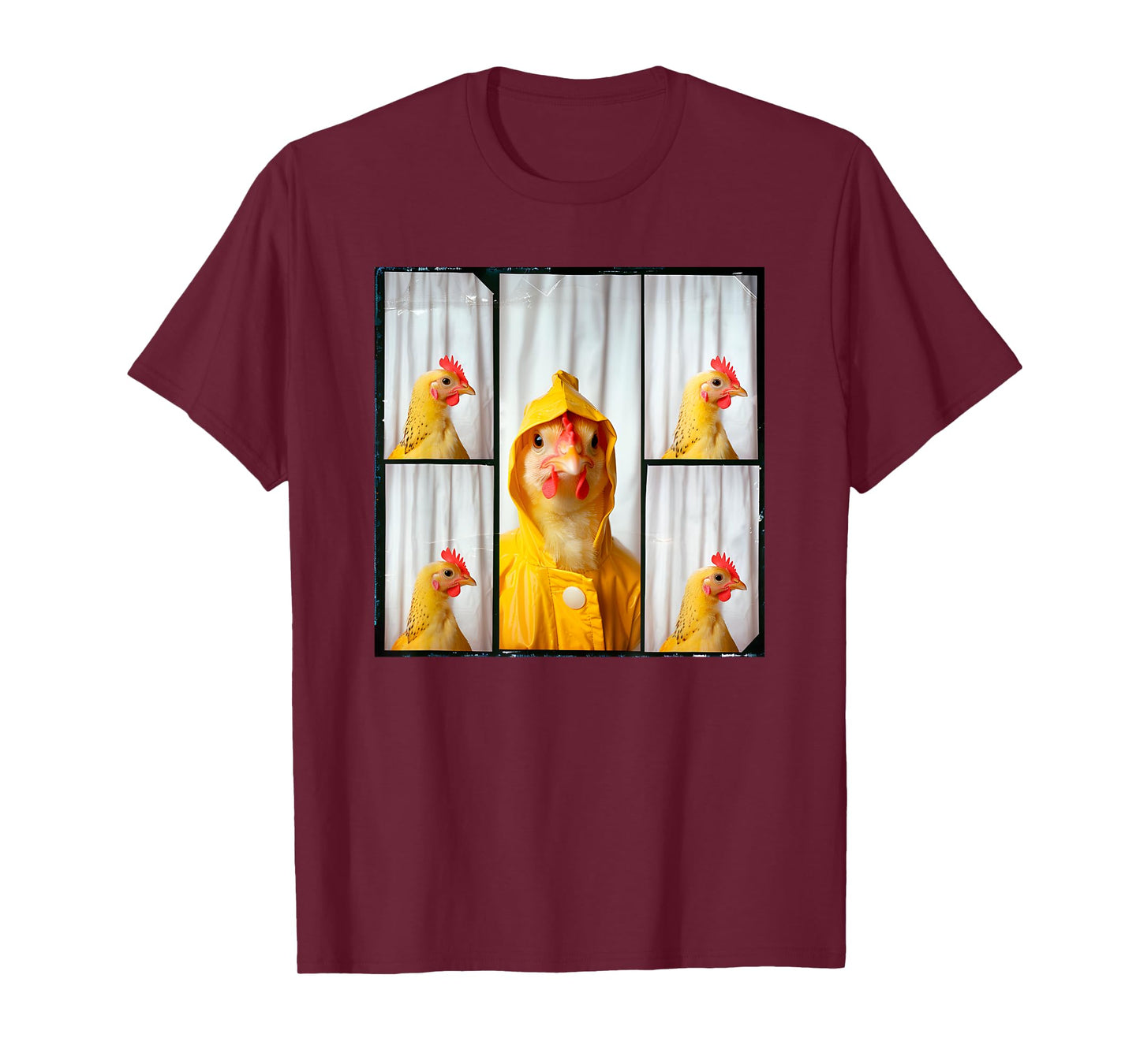 Funny Chicken Farm Animal Photobooth T-Shirt