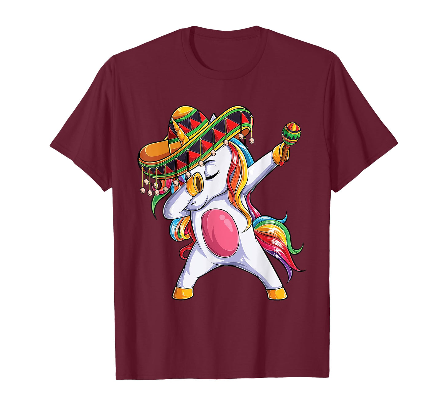 Dabbing Unicorn Cinco de Mayo Kids Girls Women Mexican gift T-Shirt