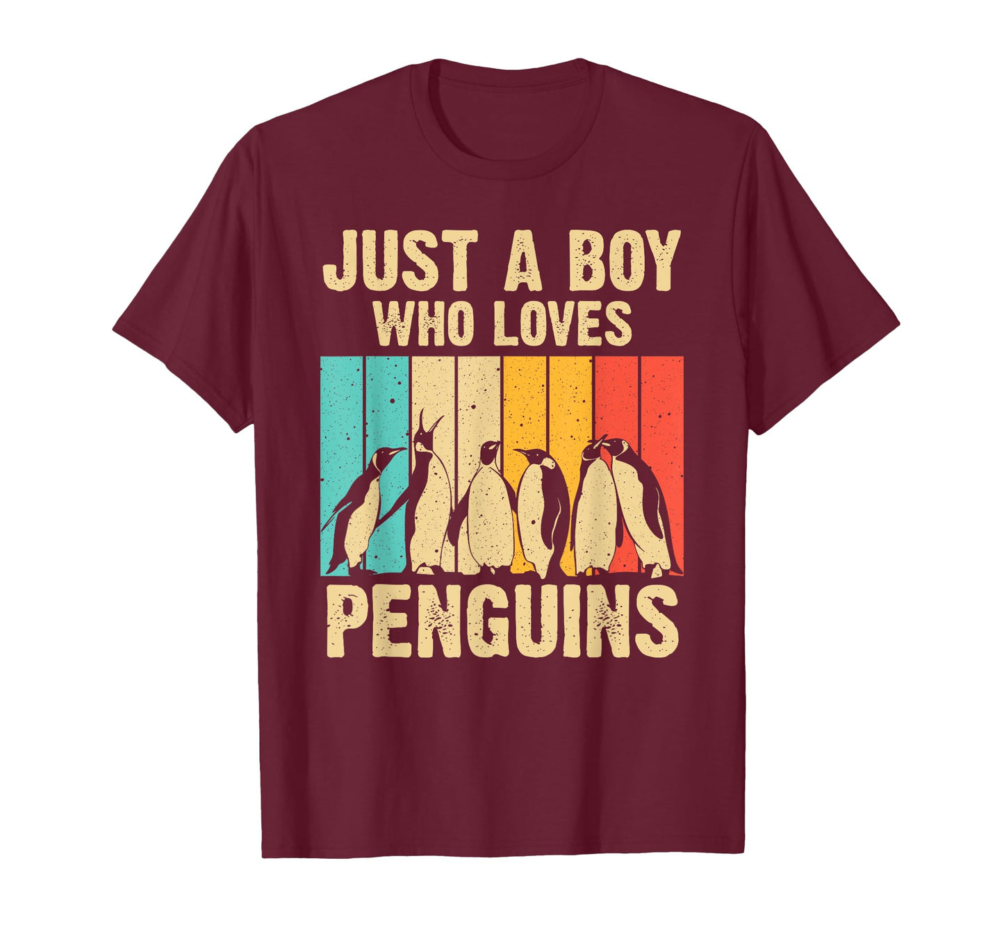 Cute Penguin Art Boys Kids Men Bird Zoologist Penguin Lovers T-Shirt