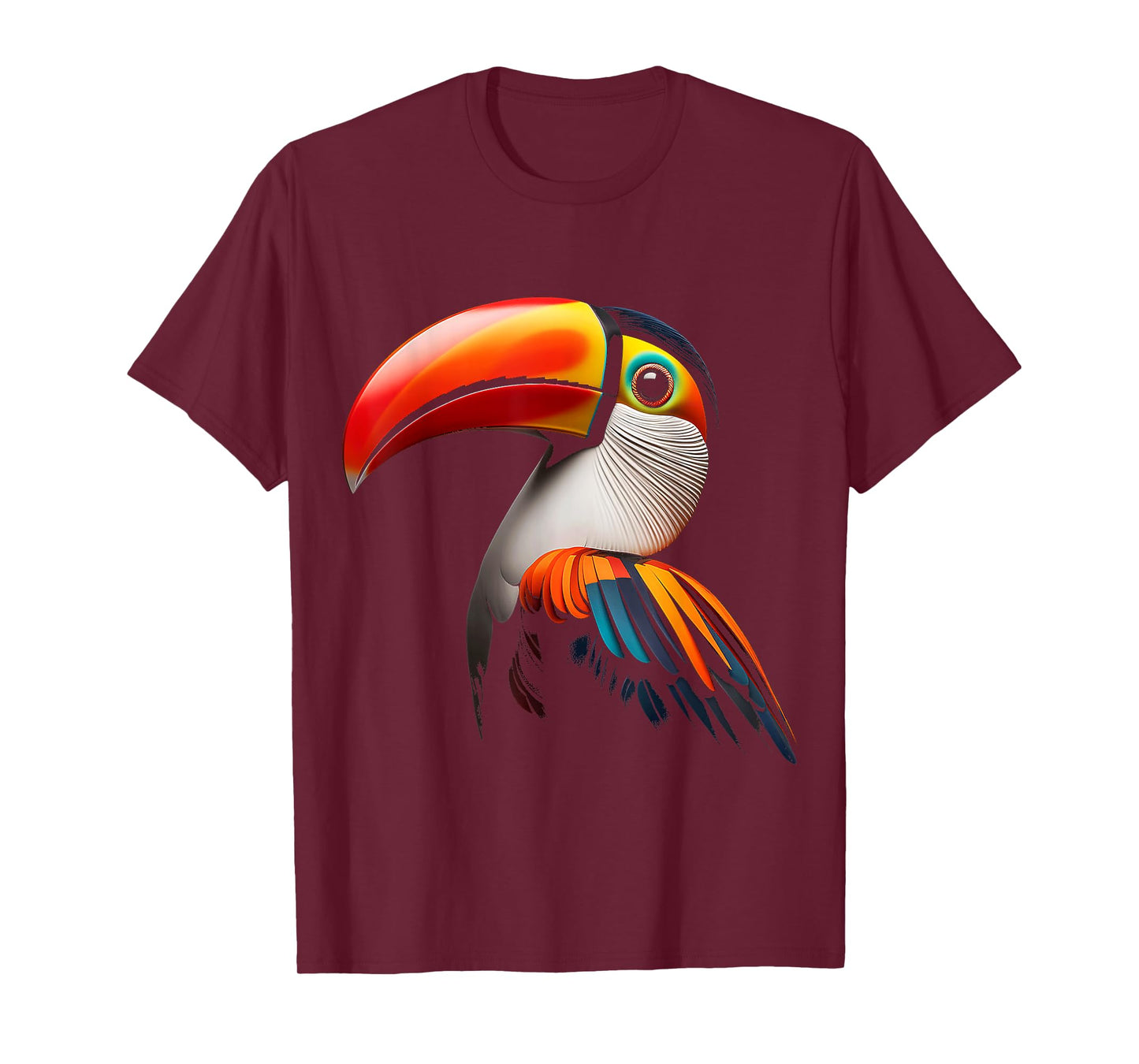 Toucan Bird Colorful Art Animal Graphic Motif Toucan T-Shirt