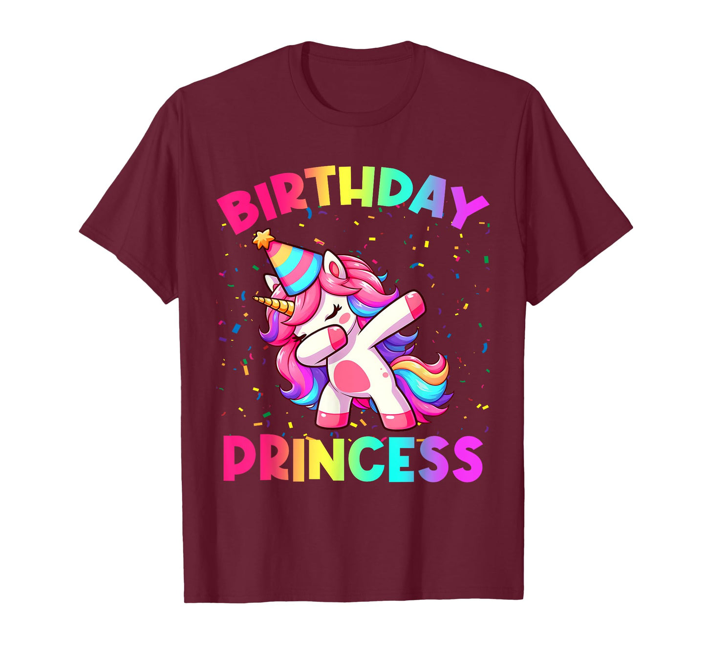 Birthday Princess Unicorn Party Funny Girls Kids T-Shirt