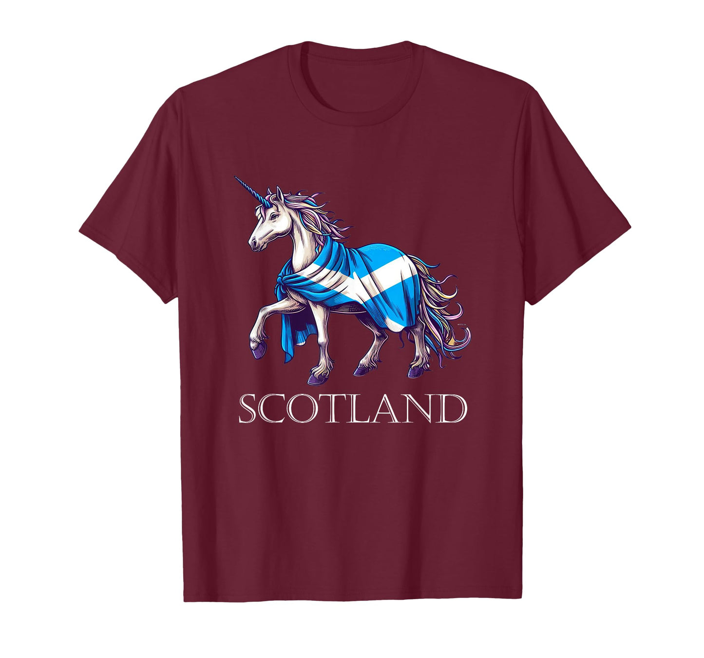 Scottish Pride Scotland Unicorn Scotland Flag Saltire T-Shirt