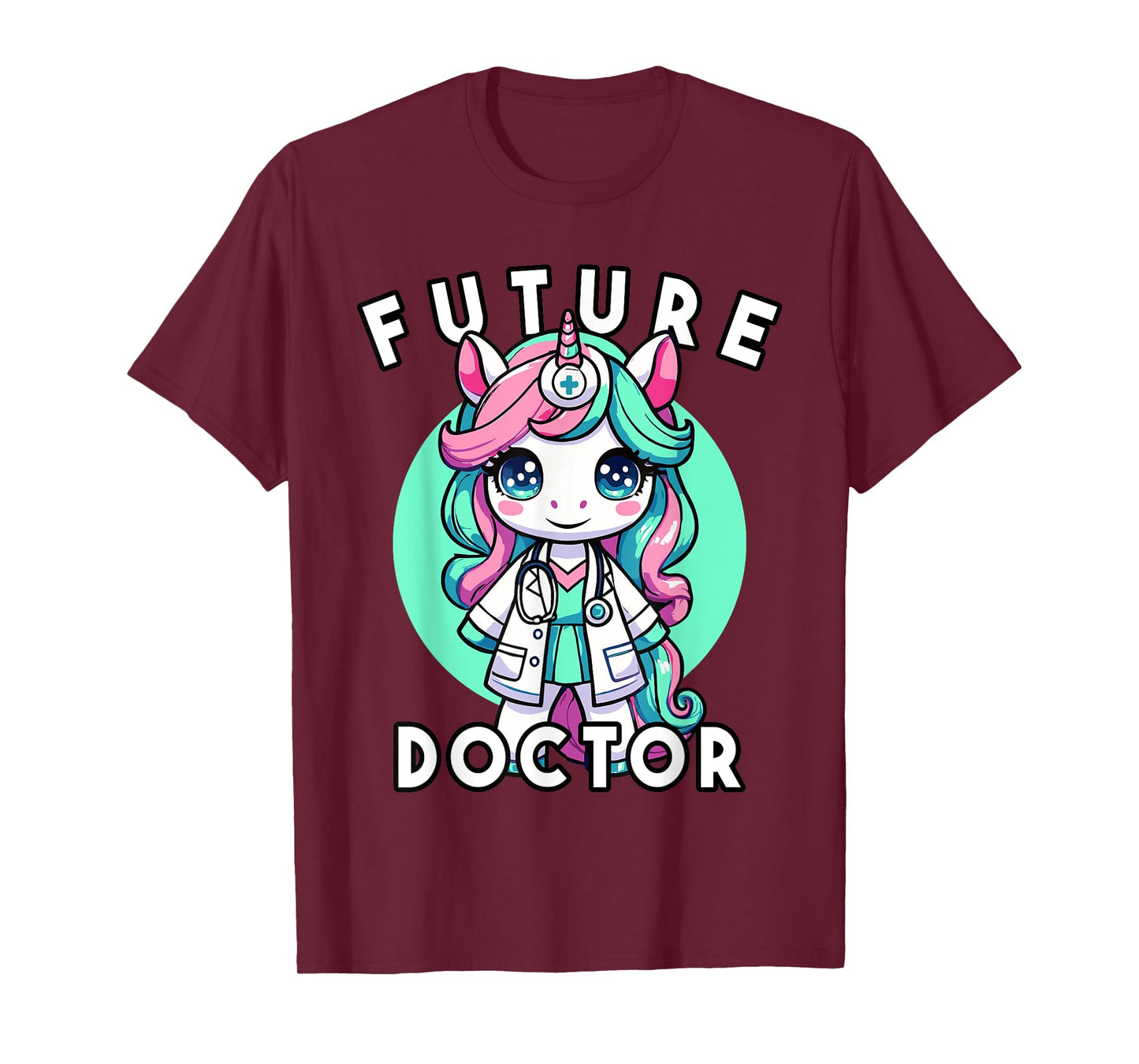 Future Doctor Girls Unicorn Medical Career Graphic T-Shirt
