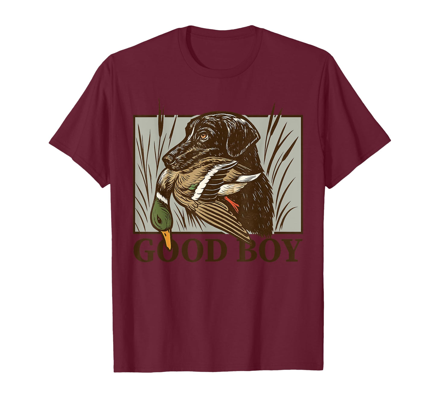 Vintage Dog Good Boy Duck Hunting Labrador Retriever Gift T-Shirt