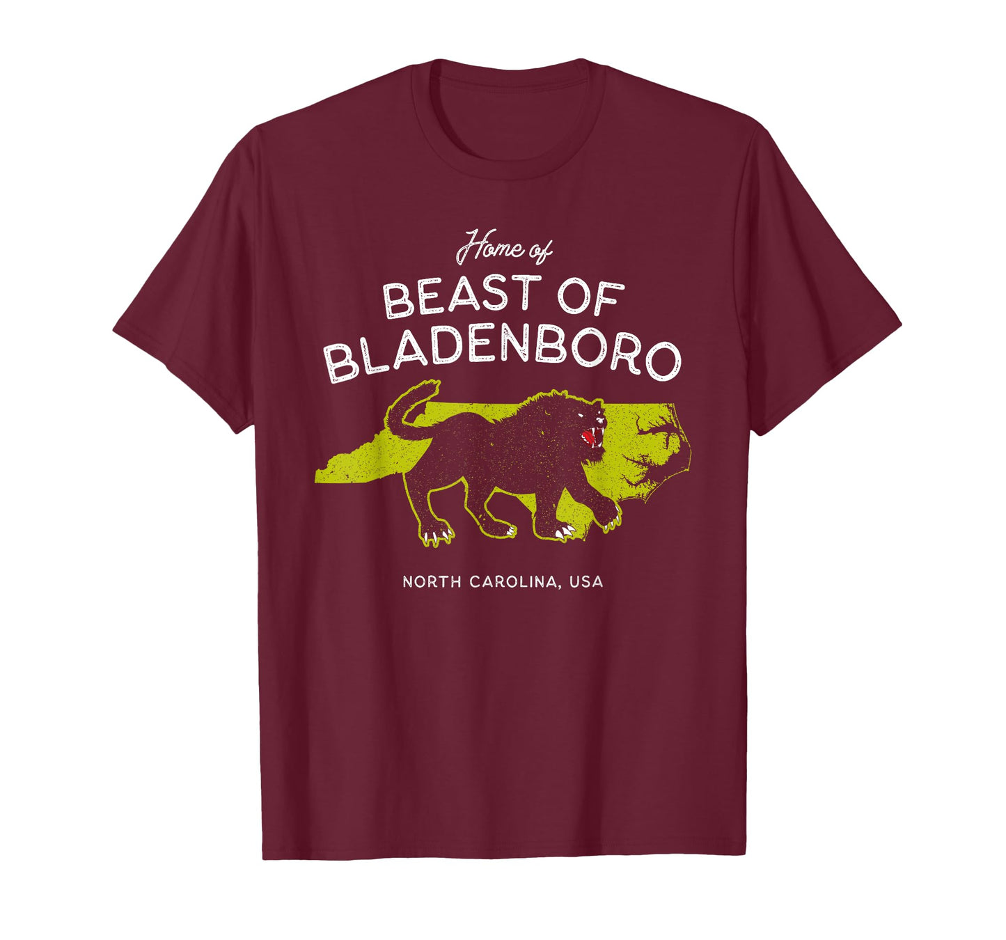 Home of Beast of Bladenboro - North Carolina, USA Cryptid T-Shirt