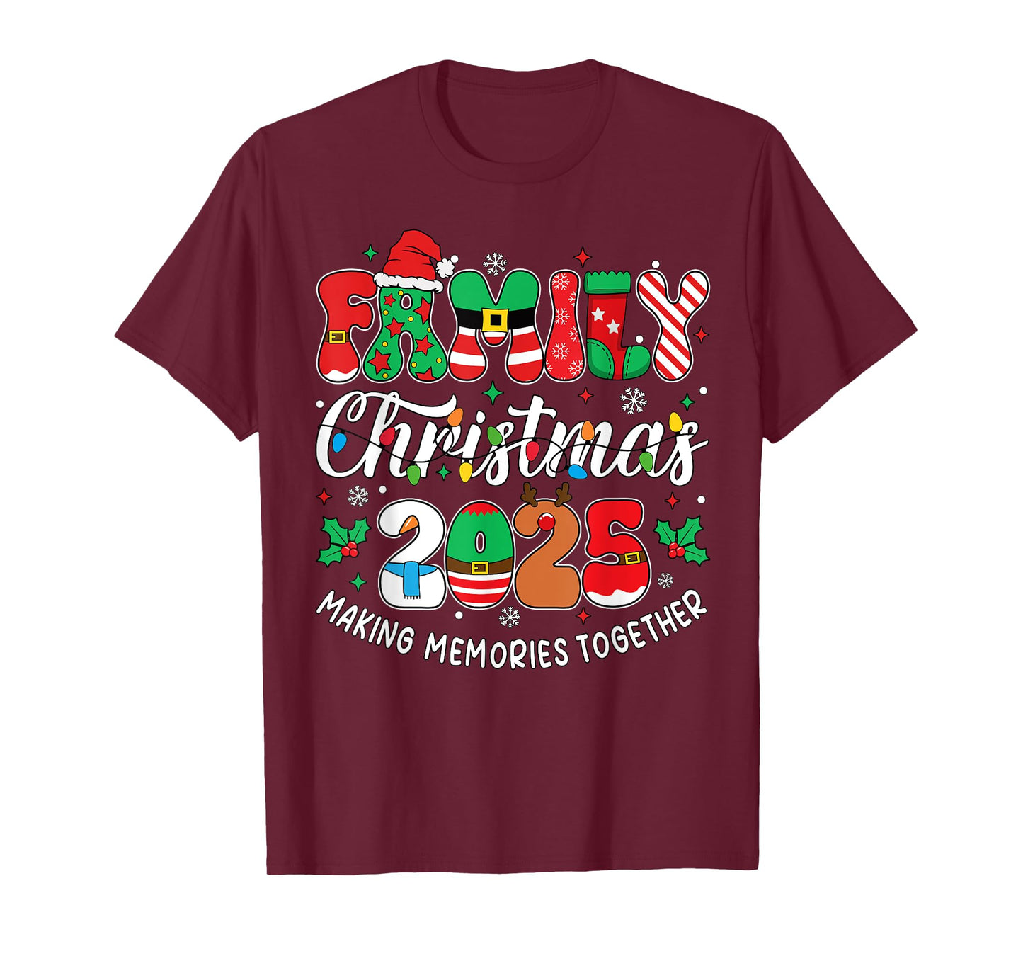Family Christmas 2025 Matching Outfit Xmas Men Women Kids T-Shirt