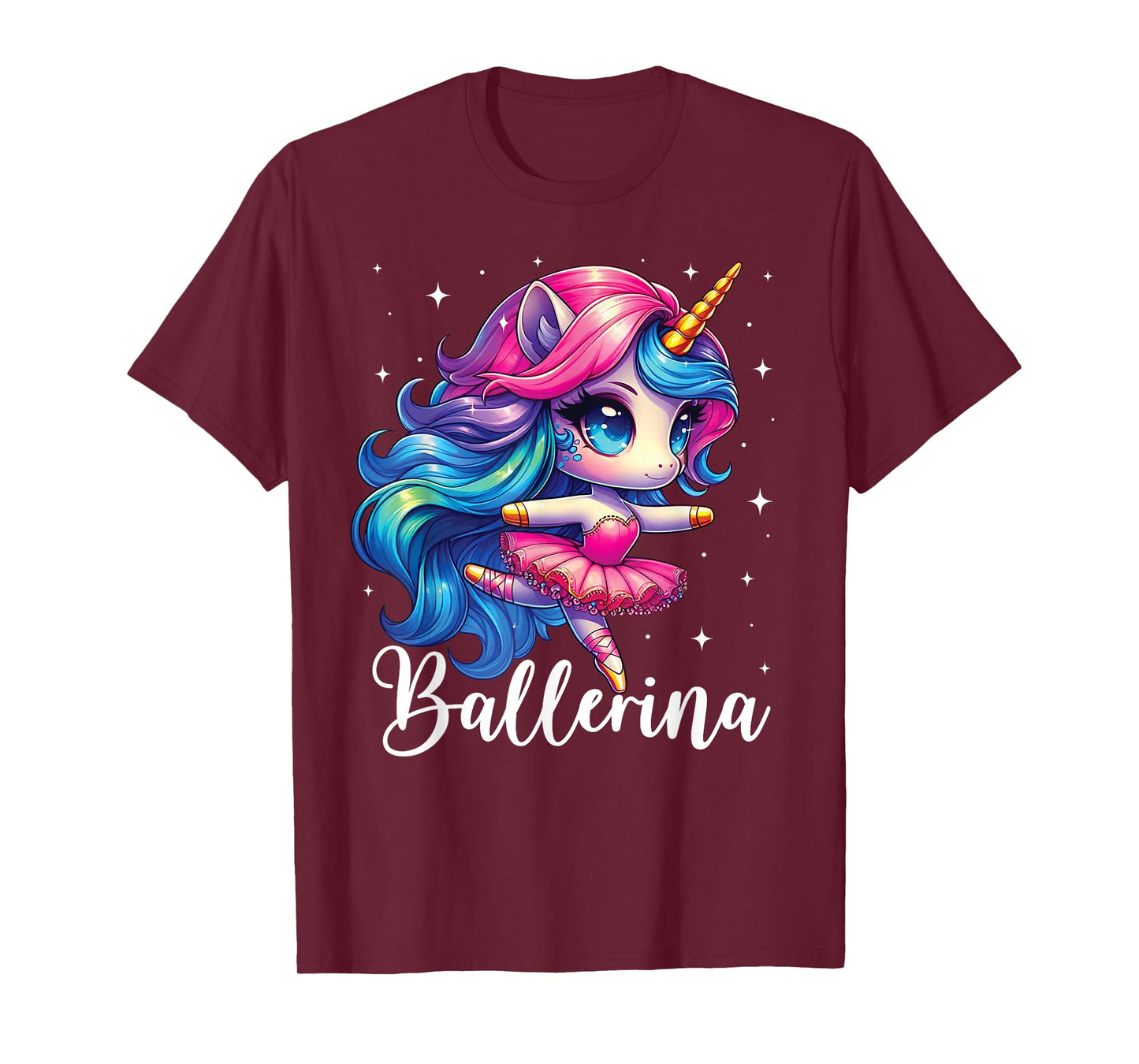 Ballerina Dancer Unicorn Girl Cute Ballet Kids Toddler T-Shirt