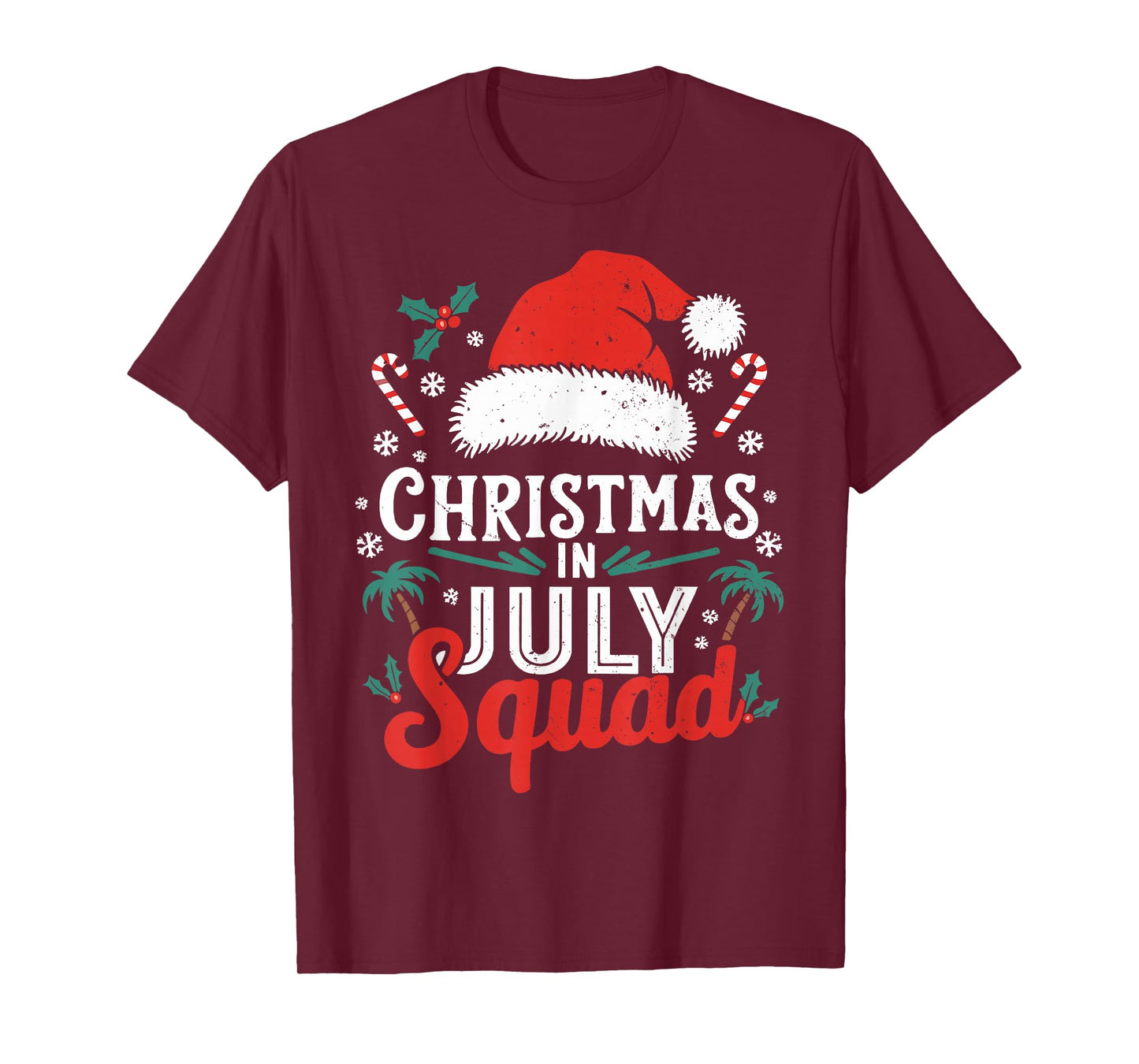 Christmas in July Squad Shirt Family Vacation Summer Outfits T-Shirt