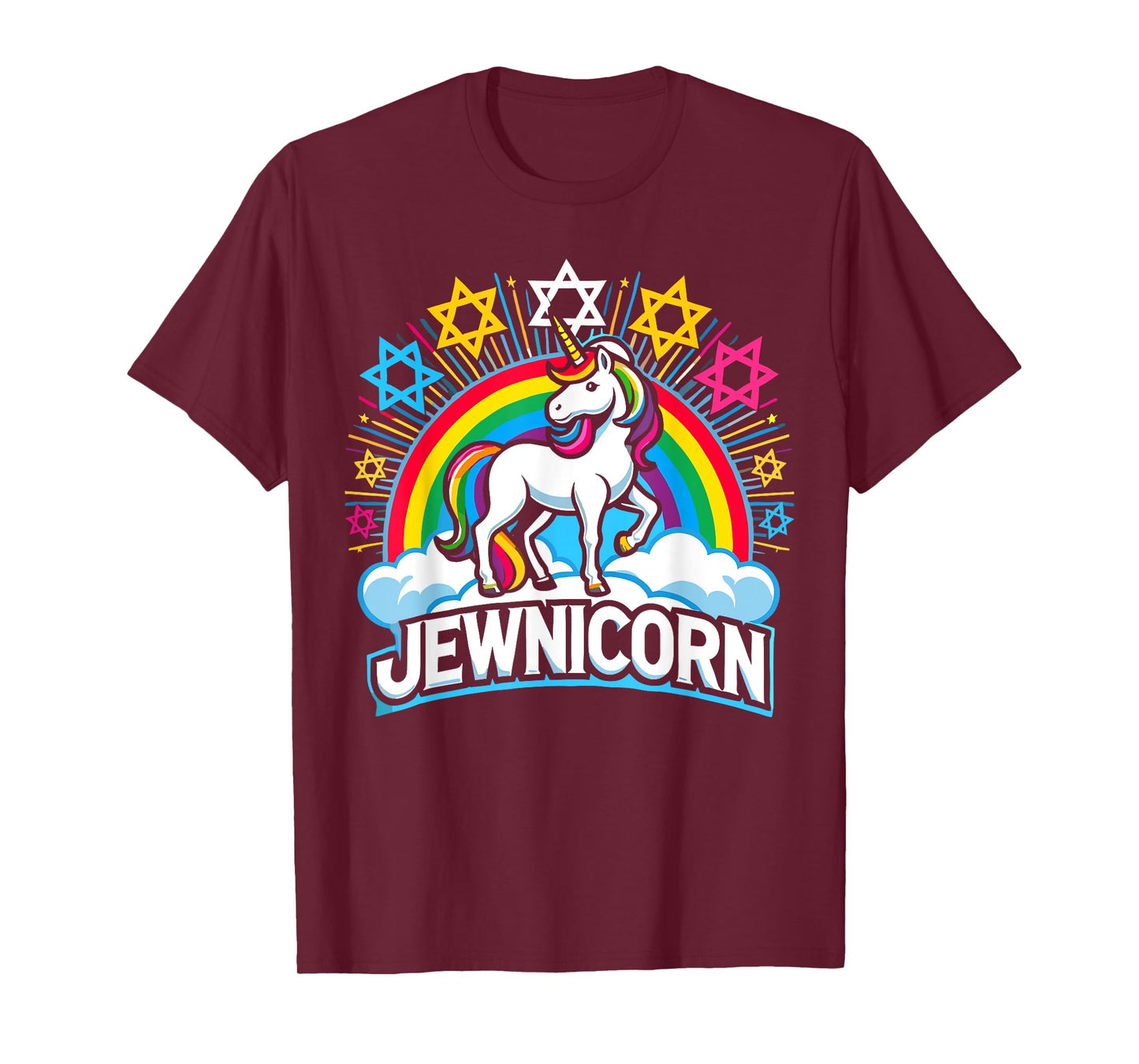 Hanukkah Funny Jewnicorn Jewish Unicorn T-Shirt