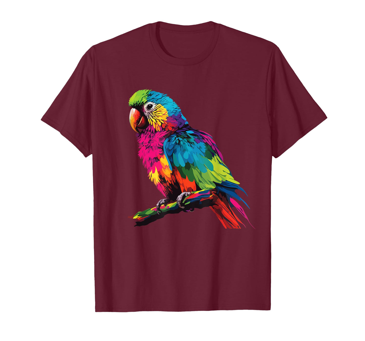 colorful scarlet Macaw parrot bird for lover Birdwatching T-Shirt