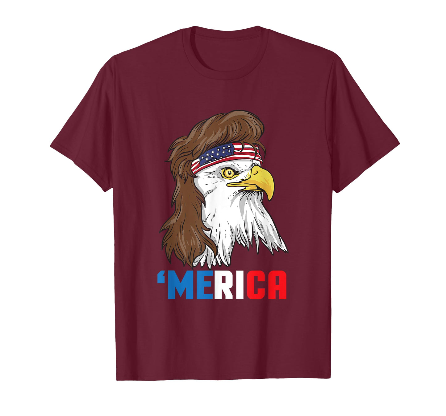 Merica T-Shirt Patriotic Mullet Eagle | Pride American Gift T-Shirt