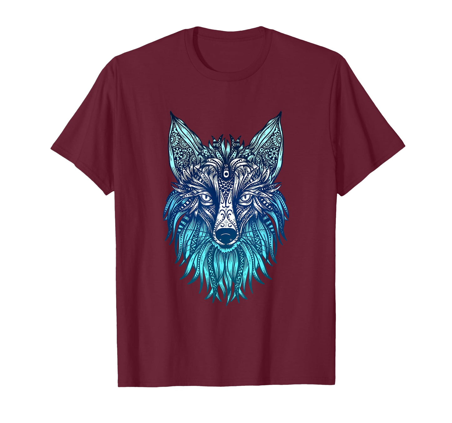 Arctic Fox Tribal Face Ornaments Antarctica Animal Fox T-Shirt