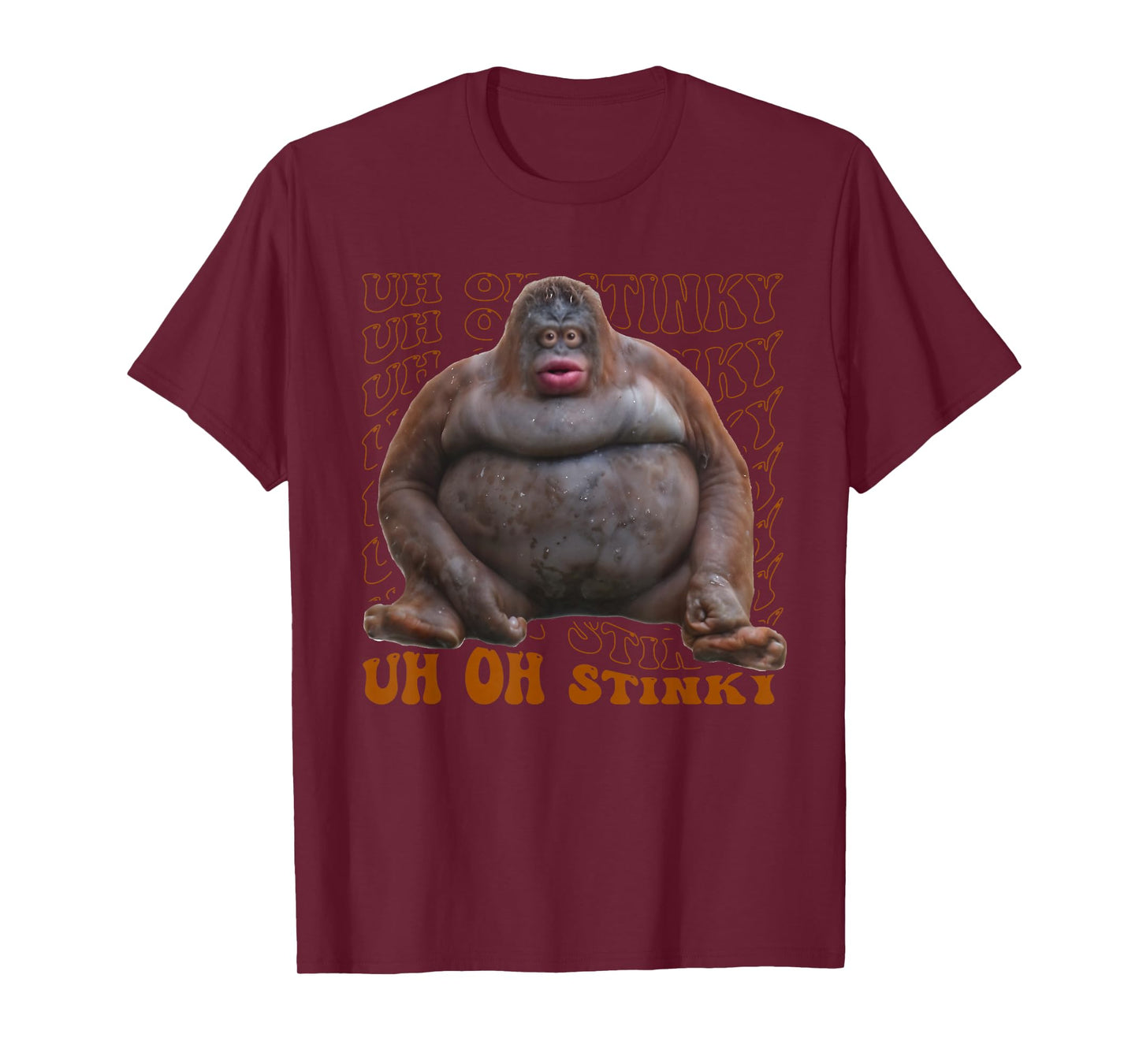 Uh Oh Stinky Poop Dank Memes Monkey Funny Orangutan Le Monke T-Shirt