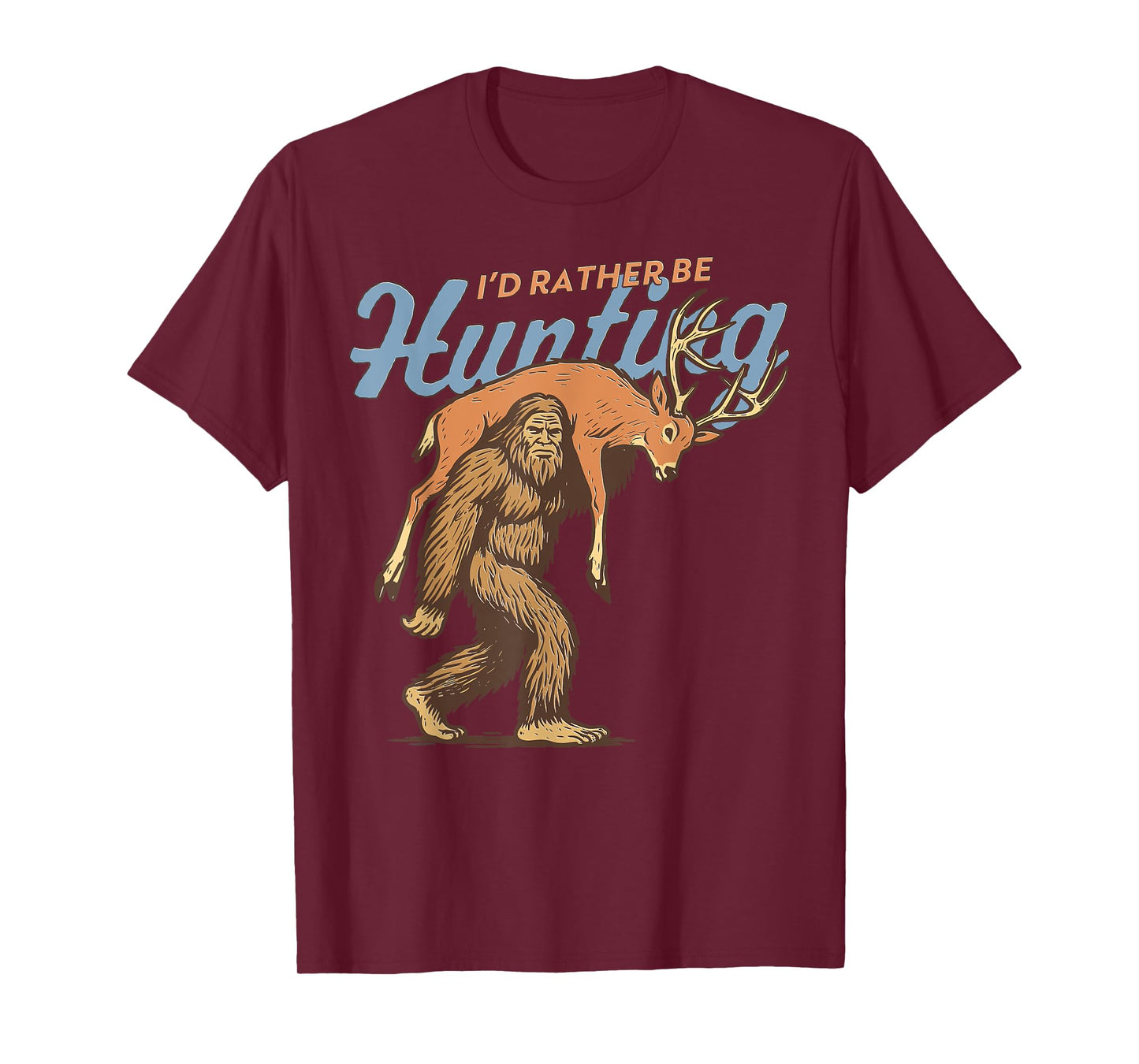 Bigfoot Bags a Deer Bigfoot Deer Bow Hunting T-Shirt