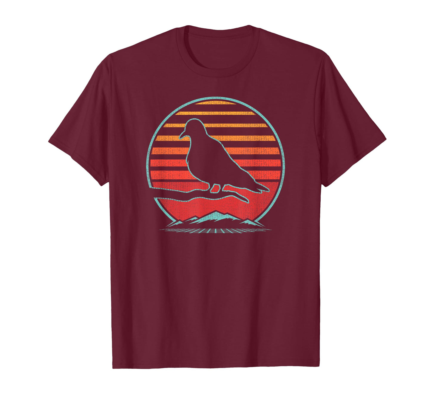 Mourning Dove Retro Vintage 80s Style Birding Gift T-Shirt