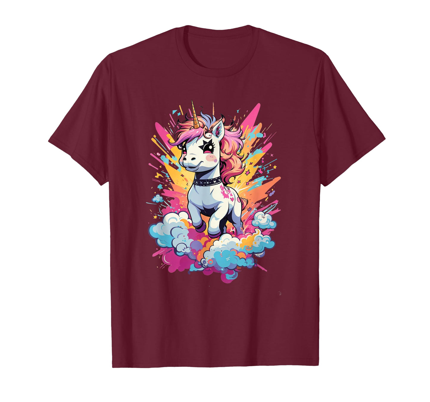 Punk Rock Unicorn - Tattooed Rhythms & Mythical Vibes Music T-Shirt