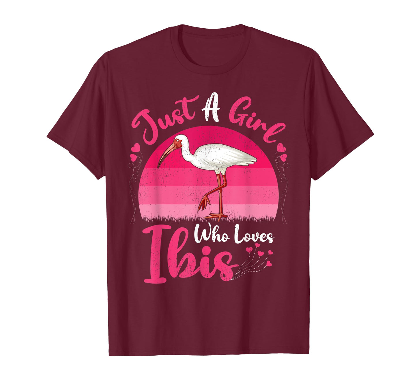 Vintage Ibis Bird Lover Just A Girl Who Loves Ibis T-Shirt