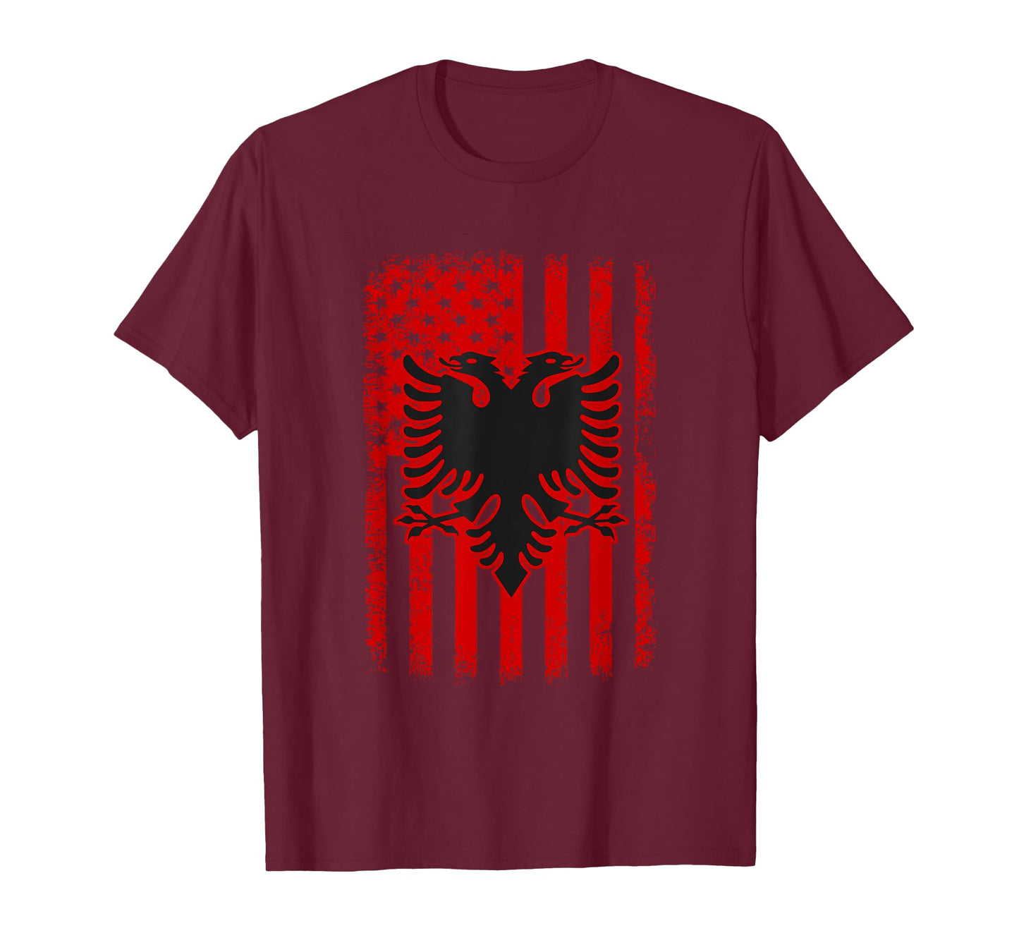 Albania American USA Flag Patriotic Albanian T-Shirt for Women Men