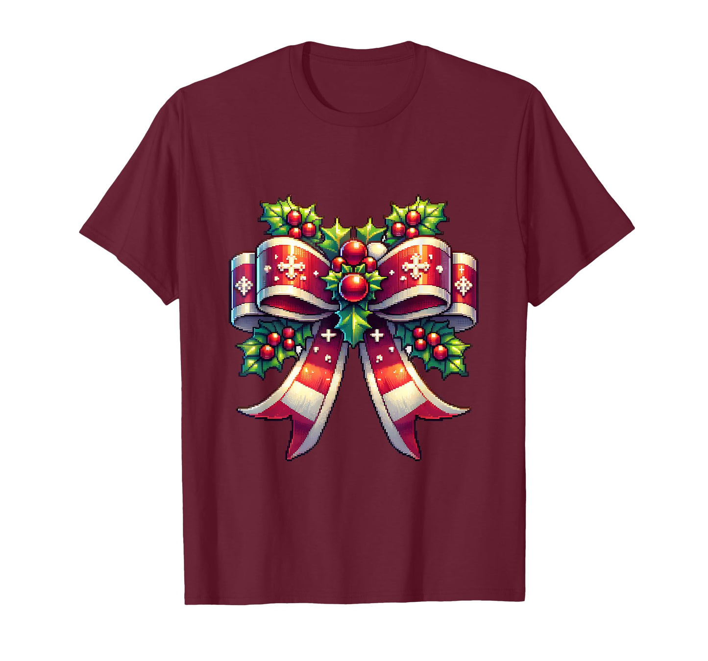 Christmas Coquette Bow Ribbon Men Women Xmas Season T-Shirt