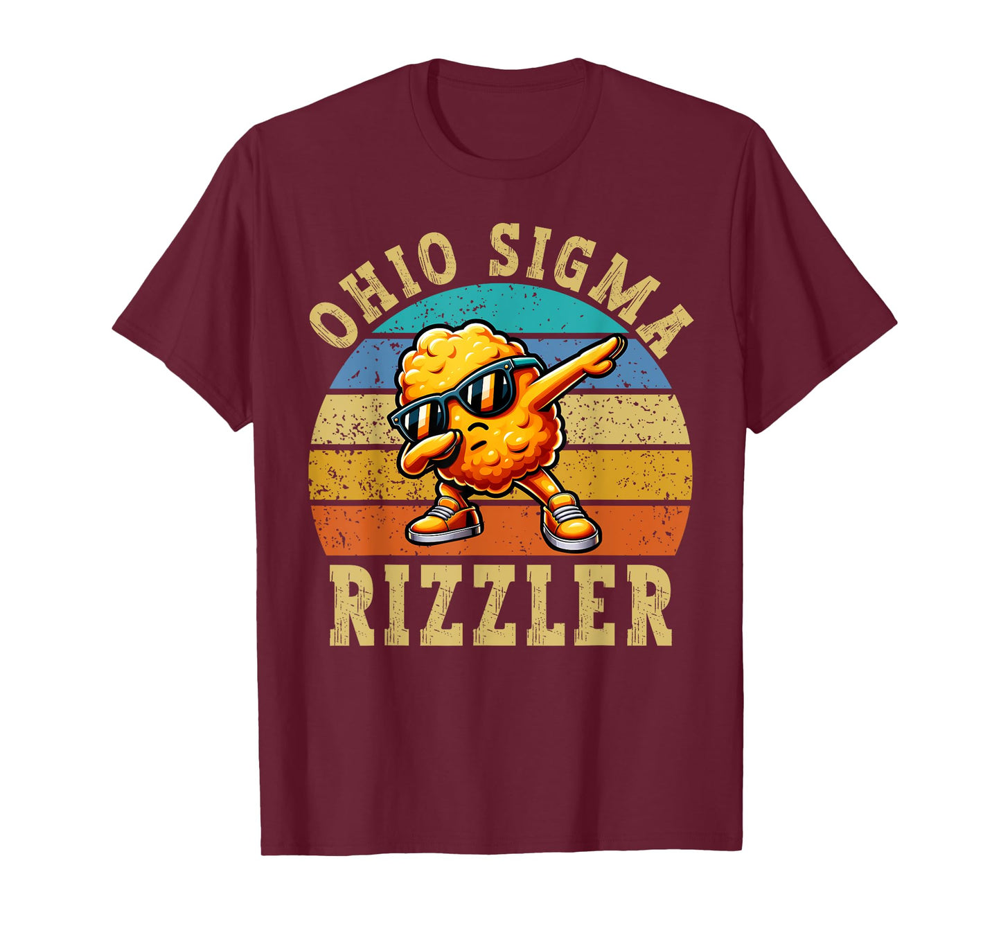 Ohio Sigma Rizzler Dabbing Chicken Nugget Rizz T-Shirt