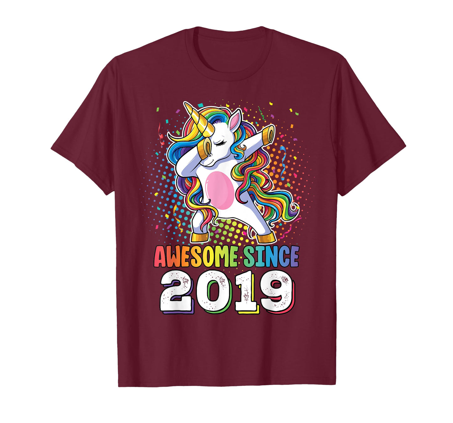 Awesome Since 2019 Shirt Girls 4 Years Old Birthday T-Shirt