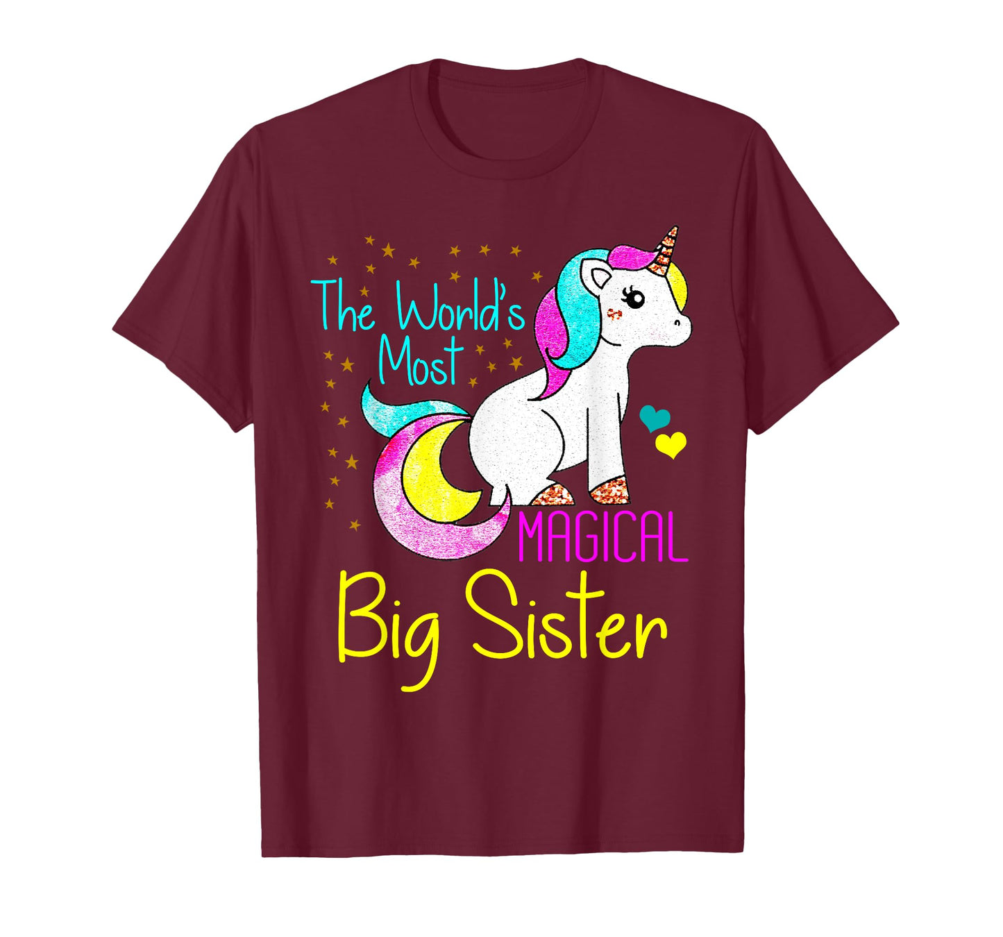 Magical Unicorn Big Sister Cute Funny Novelty T-Shirt Gift T-Shirt