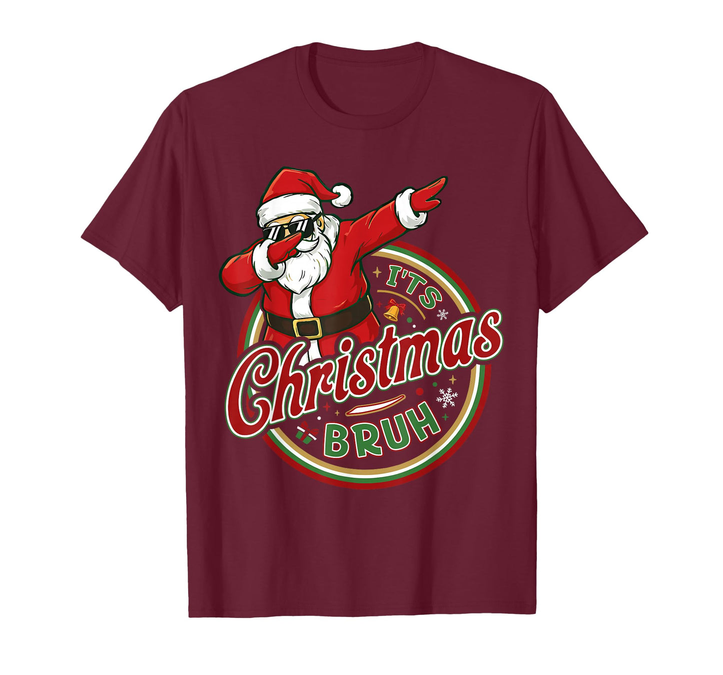 It's Christmas Bruh Dabbing Boy Kids Xmas Christmas Men T-Shirt
