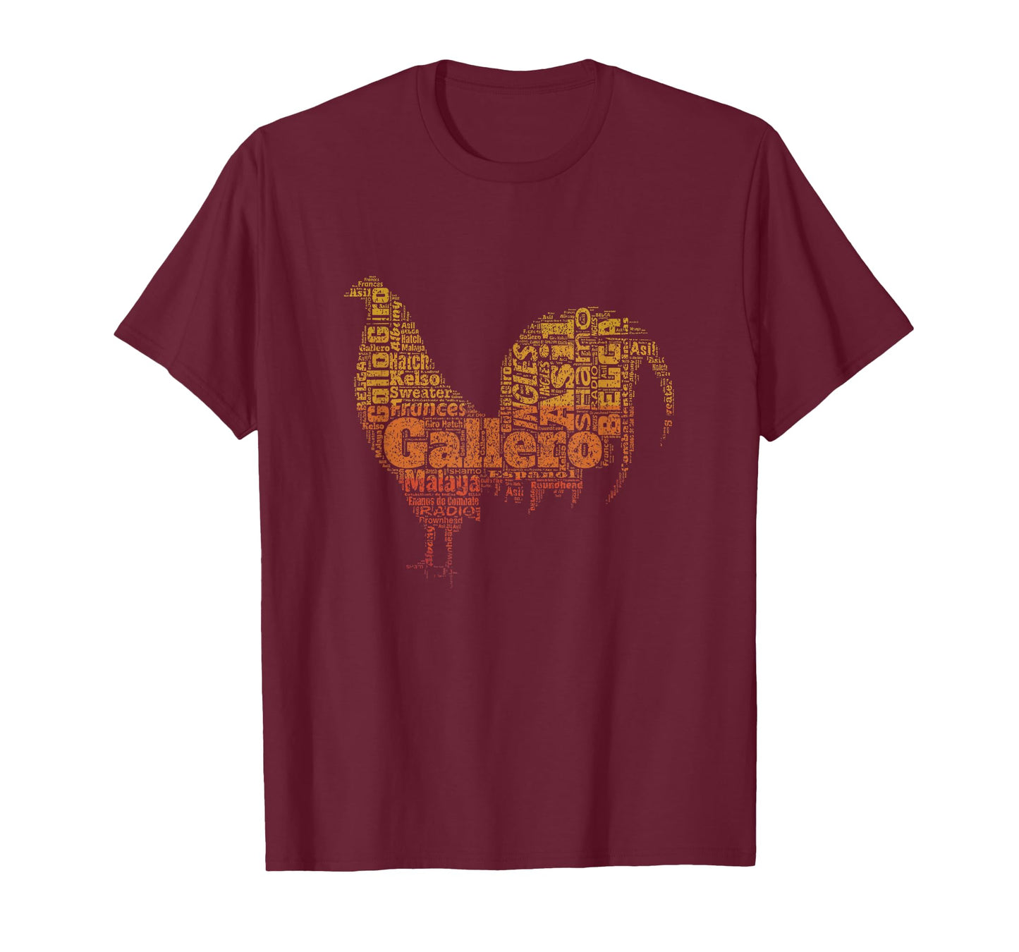 Gallero Tipos De Gallo De Pelea Silueta De Gallo T-Shirt