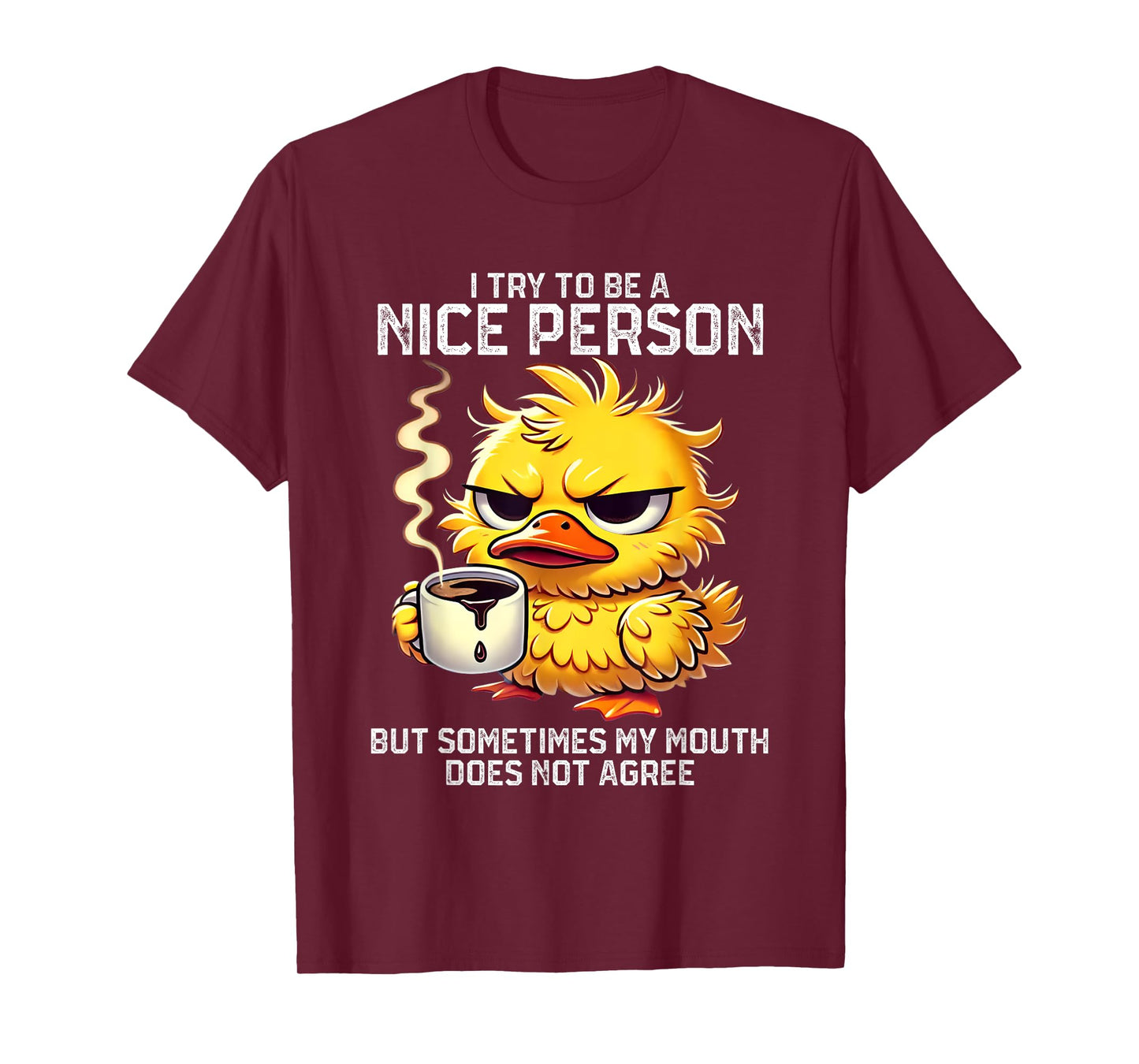 I Try To Be Nice Person But Sometimes My Mouth Doesn't T-Shirt